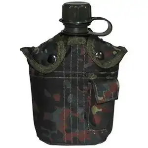 Feldflasche MFH US Style Kantine im Flecktarn Design