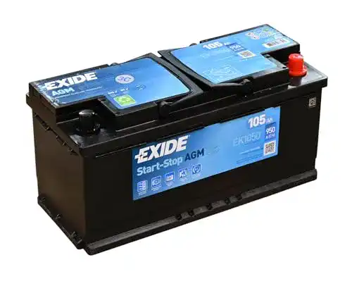 Exide EK1050 Starter-Batterie 12V 105Ah mit 950A für Start-Stop-Systeme