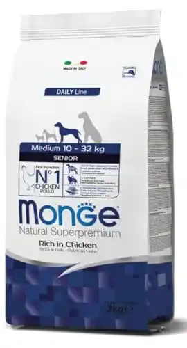Monge Hundefutter Natural Superpremium Medium für ausgewachsene Hunde