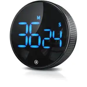 Digitaler Küchentimer mit großem LED Display und einstellbarem Alarmton