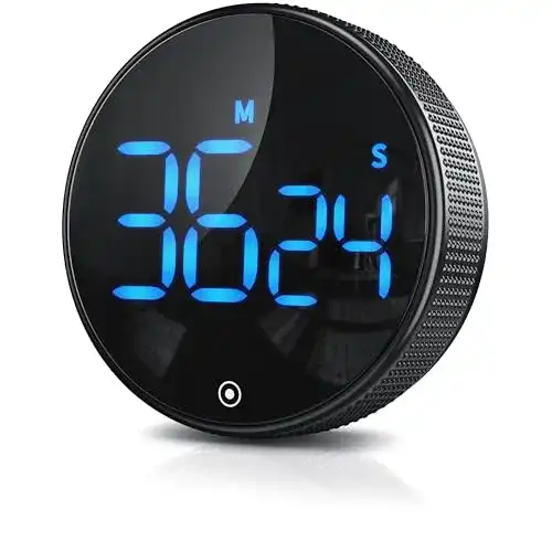 Digitaler Küchentimer mit großem LED Display und einstellbarem Alarmton