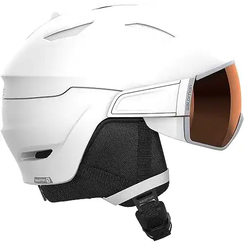 Salomon Mirage Access Damen Skihelm mit integriertem Visier