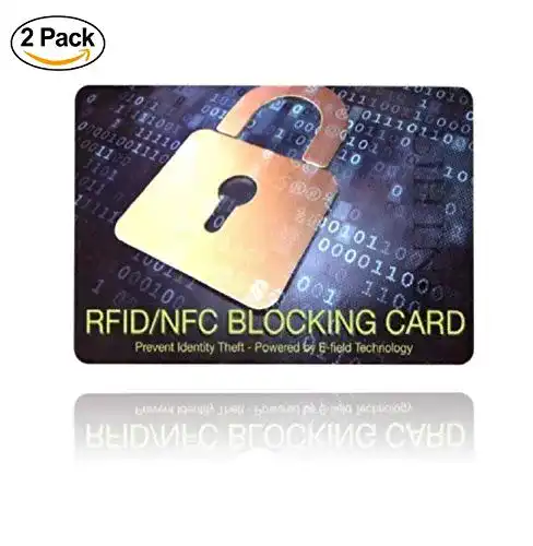 RFID-Schutzkarte Set mit 2 Stück – Anti RFID Blocker für NFC