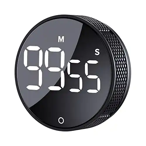 Kurzzeitwecker Avinia Küchentimer mit großer LED-Anzeige und Magnet