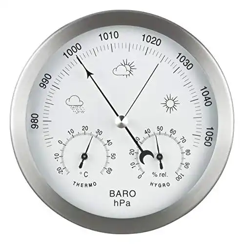 Analoge Wetterstation GardenMate mit Barometer, Thermometer und Hygrometer