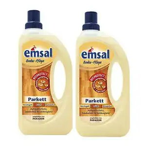 Parkettreiniger Emsal 2X Bodenpflege für Parkett 1 Liter Bioprotect