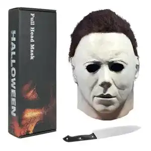 Michael Myers Maske aus Latex für Kostüm und Horror-Events