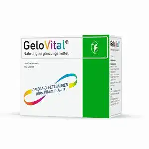 Lebertran-Kapseln Gelovital, 100 Stück, zur Unterstützung des Immunsystems