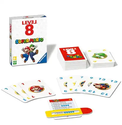 Ravensburger Super Mario Level 8 Kartenspiel für Kinder ab 8 Jahren
