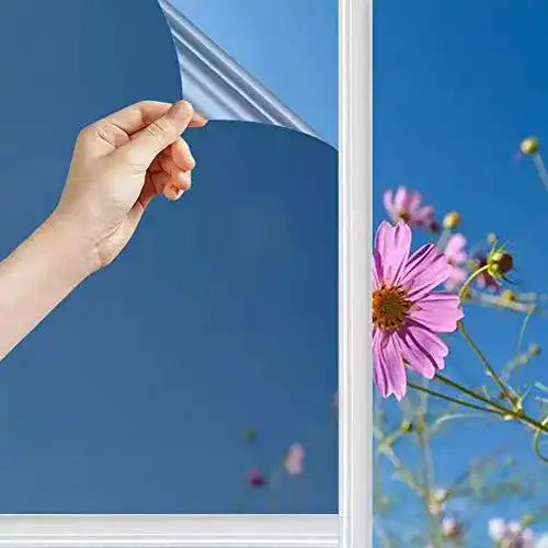 Spiegelfolie YIGeyi Selbstklebend für Fenster mit Sonnenschutz