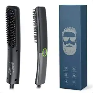 Bartglätter Lidasen Kamm für Männer – Elektrischer Haarglätter für Bart und Haare