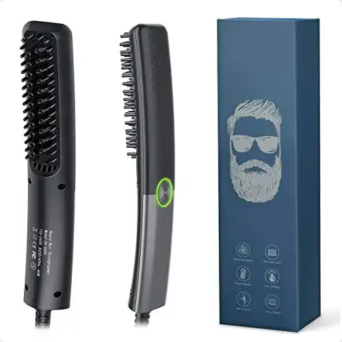 Bartglätter Lidasen Kamm für Männer – Elektrischer Haarglätter für Bart und Haare