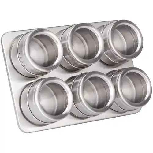 Magnetische Gewürzdosen Ricoo – Gewürzgläser im Set aus Edelstahl