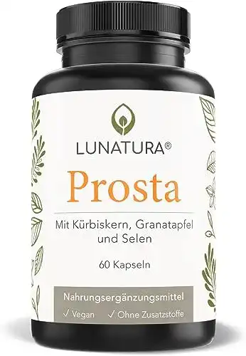 Lunatura Prosta Kapseln mit Kürbiskern zur Unterstützung der Prostata