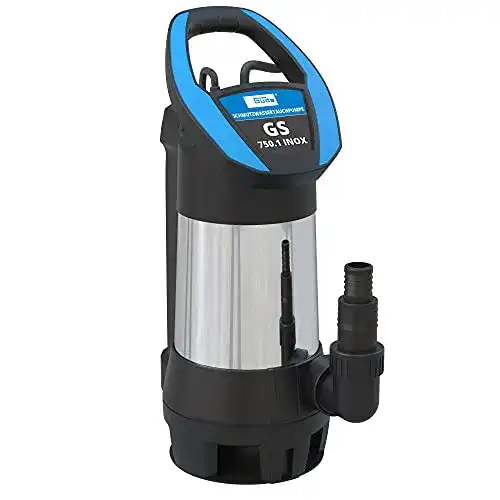 Güde Schmutzwasserpumpe GS 750.1 mit Edelstahlmantel und Sensorschalter