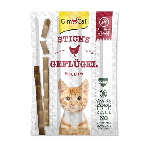 Katzensticks Gimcat Geflügel – Weiche Kaustangen für Katzen