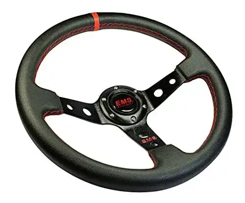 Ems Motorsport Lenkrad 350 mm mit 65 mm Schüsselung für Rallye-Fahrzeuge