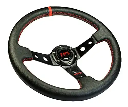Ems Motorsport Lenkrad 350 mm mit 65 mm Schüsselung für Rallye-Fahrzeuge