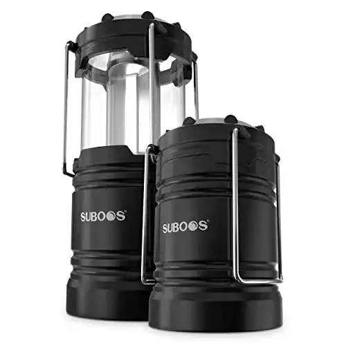 Campinglampe Suboos LED Laterne mit Batteriebetrieb im 2er Set
