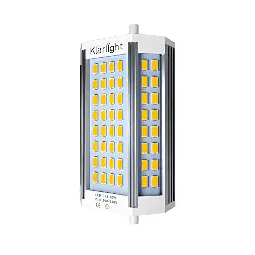 R7S LED 118 mm Lampe 30W dimmbar in warmweiß