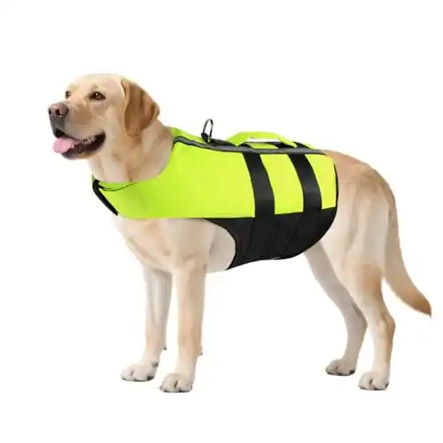 Schwimmweste für Hunde von Namsan Aufblasbare Rettungsweste für kleine bis große Hunde