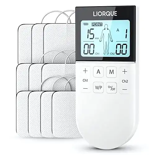 Muskelstimulator LIORQUE TENS Reizstromgerät für Schmerzlinderung und Muskelaufbau