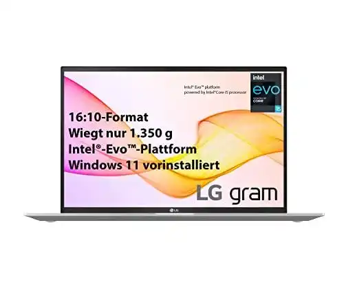 LG Gram 17 Zoll Ultrabook mit Windows 11 und Intel Core i5