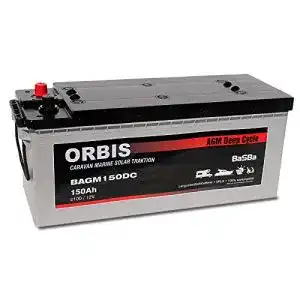 AGM-Batterie 150Ah Orbis BAGM150DC Deep Cycle 12V