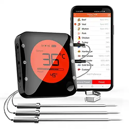 Grillthermometer mit Bluetooth-Funktion für die Küche