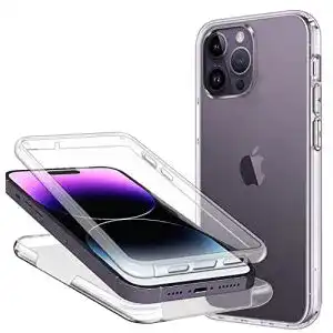 iPhone 14 Pro 360 Grad Hülle von Zyimou Transparente Schutzhülle