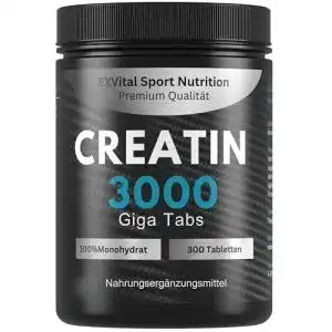 Creatin-Kapseln Exvital 3000 Giga Tabs mit 3450mg Creatin Monohydrat
