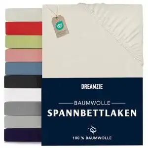 Spannbettlaken 90×190/200 cm aus 100% Baumwolle