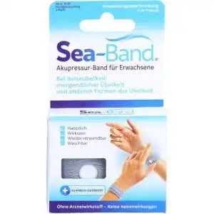Sea-Band Akupressurband gegen Seekrankheit für Erwachsene, 2 Stück