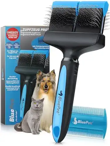 Hundebürste BluePet ZupfZeug Pro für Langhaarrassen