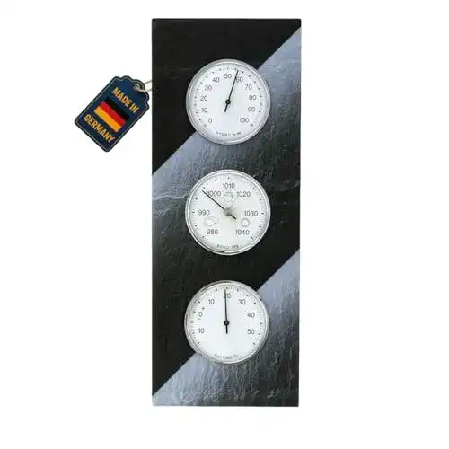 Analoge Wetterstation TFA Dostmann 20.3018 aus Schiefer