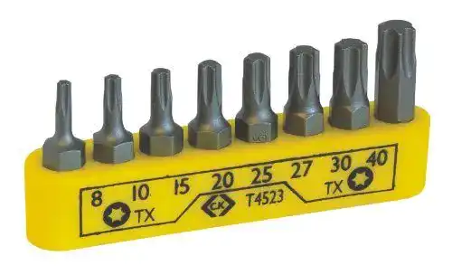 C.K T4523 Torx-Bits Schraubendreher-Bit Set für Torxschrauben