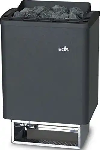 Eos Saunaofen 6 kW Anthrazit-Perleffekt für Wandmontage