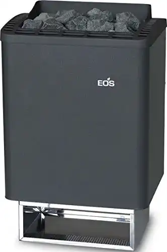 Eos Saunaofen 6 kW Anthrazit-Perleffekt für Wandmontage
