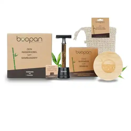Rasierhobel-Set von boopan Nachhaltiges Rasierset für Männer und Frauen