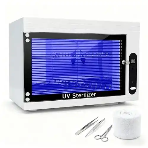 UV Sterilisator Jayeuw Desinfektionsschrank mit Timer für Kosmetikwerkzeuge