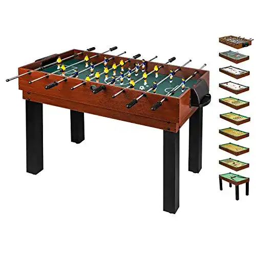 Multifunktionaler Spieltisch für Kinder Tischkicker, Billard und mehr