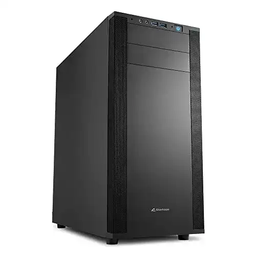Sharkoon M25-V PC-Gehäuse in Schwarz mit optimierter Belüftung
