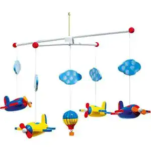 Baby-Mobile Small Foot Mobile Luftfahrt aus Holz, beweglich