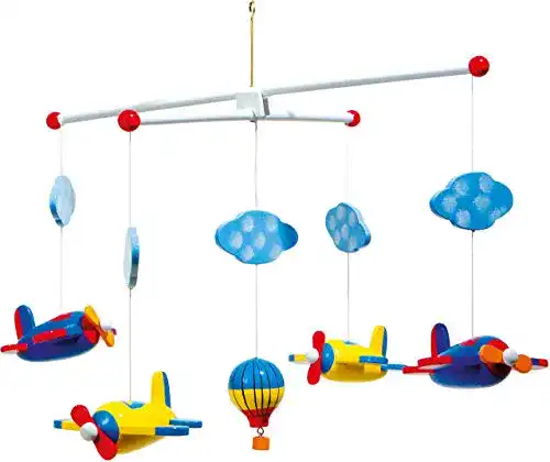Baby-Mobile Small Foot Mobile Luftfahrt aus Holz, beweglich
