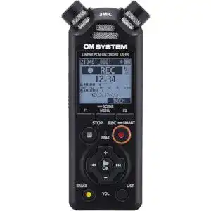 Audio-Recorder OM SYSTEM LS-P5 mit TRESMIC II und Bluetooth-Funktion
