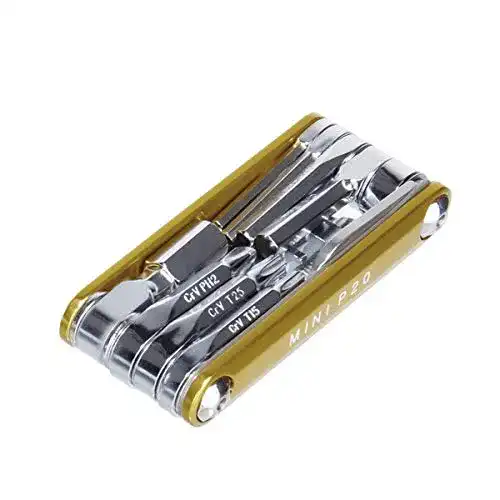 Topeak Mini P20 Multitool in Gold für Fahrräder