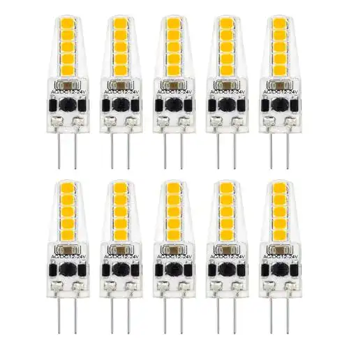 G4 LED Dimmbar 12V 2W Warmweiß Leuchtmittel für Kleinleuchten