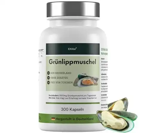 Grünlippmuschel-Kapseln von EXVital mit 300 Kapseln