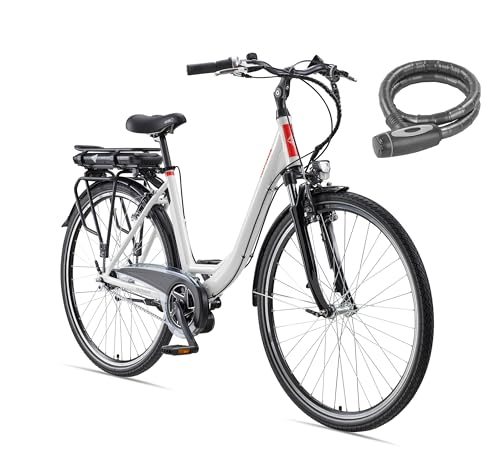 E-Bike mit Nabenschaltung von Telefunken für Damen, 28 Zoll, Elektrofahrrad
