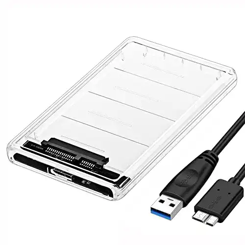 JeoPoom USB 3.0 Festplattengehäuse für 2,5 Zoll Festplatten